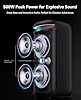 GKD60 Karaoke Machine with 2 Wireless Microphones for Adults, Portable Bluetooth Party Speaker, 500W Peak Power PA System with LED Disco Lights, 6.5'' Speaker Big Sound, 8000mAh Battery for Outdoor #1