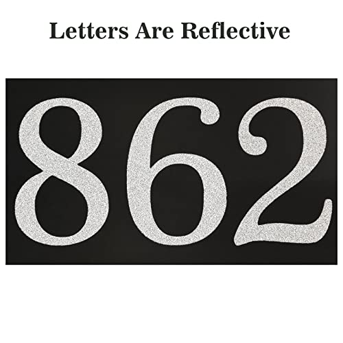 Personalized Reflective Address Plaque, Custom Aluminum House Number Sign With Two Screw, Address Sign For Outside Home, Street, House, 12.5"L X 5.5"H (Black Or Green) #TOP1