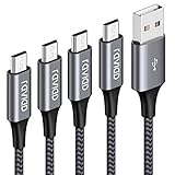 ✅[High-Speed Sync & Charge] Das schnellladekabel samsung unterstützt 3A Ladestrom und mit Datenübertragung in Hochgeschwindigkeit bewältigen die raviad Android Kabel problemlos all Ihre Anforderungen.