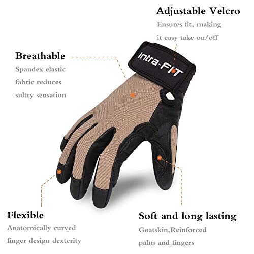 Intra-Fit Climbing Gloves Rope Gloves,Perfect For Rappelling, Rescue, Rock/Tree/Wall/Mountain Climbing, Adventure, Outdoor Sports, Soft, Comfortable,Improved Dexterity, Durable #TOP2