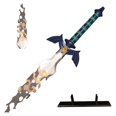 lkjad Link's Decayed Master Sword Samurai Sword Skyward Sword Japanese Anime Swords Game Cosplay Broken Sword Metal Cover