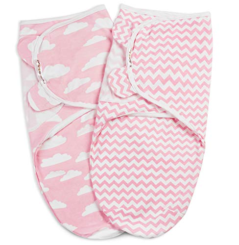 image for Swaddle Blanket, Adjustable Infant Baby Swaddling Wrap Set of 4, Baby 