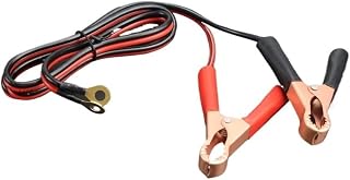 Inverter Wire Power Transfer 40x32mm 50AMP with Alligator Clips & 0.25-Inch/6.3mm Ring Terminal Holes for Inverters & Systems