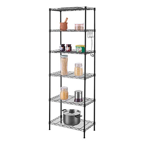 SINGAYE 6 Tier Adjustable Wire Shelving 