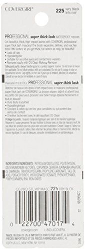 Covergirl Professional Super Thick Lash Waterproof Mascara 225 Very Black, .3 Oz #TOP8