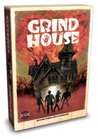 Grind House – Narrative Horror Story Board Game | 2–8 Player Survival, Secret Motives & Replayable Haunted Mansion Scenarios (The Horror Narrative Board Game)