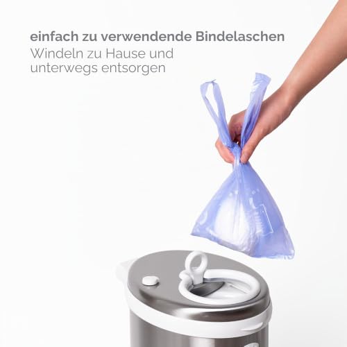 Ubbi Diaper Changing Value Set, Odor Locking Modern Design Baby Accessory Must Have Set Includes Grey Diaper Pail, Diaper Sacks, Odor Absorbing Gel, Travel Chaning Mat and Diaper Pail Waste Bags