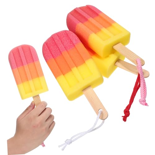 TOVINANNA 3Pcs Sponge Brushes Exfoliating Bath Sponges for Body Washing Body Brushes Cute for Family Use Durable and Comfortable