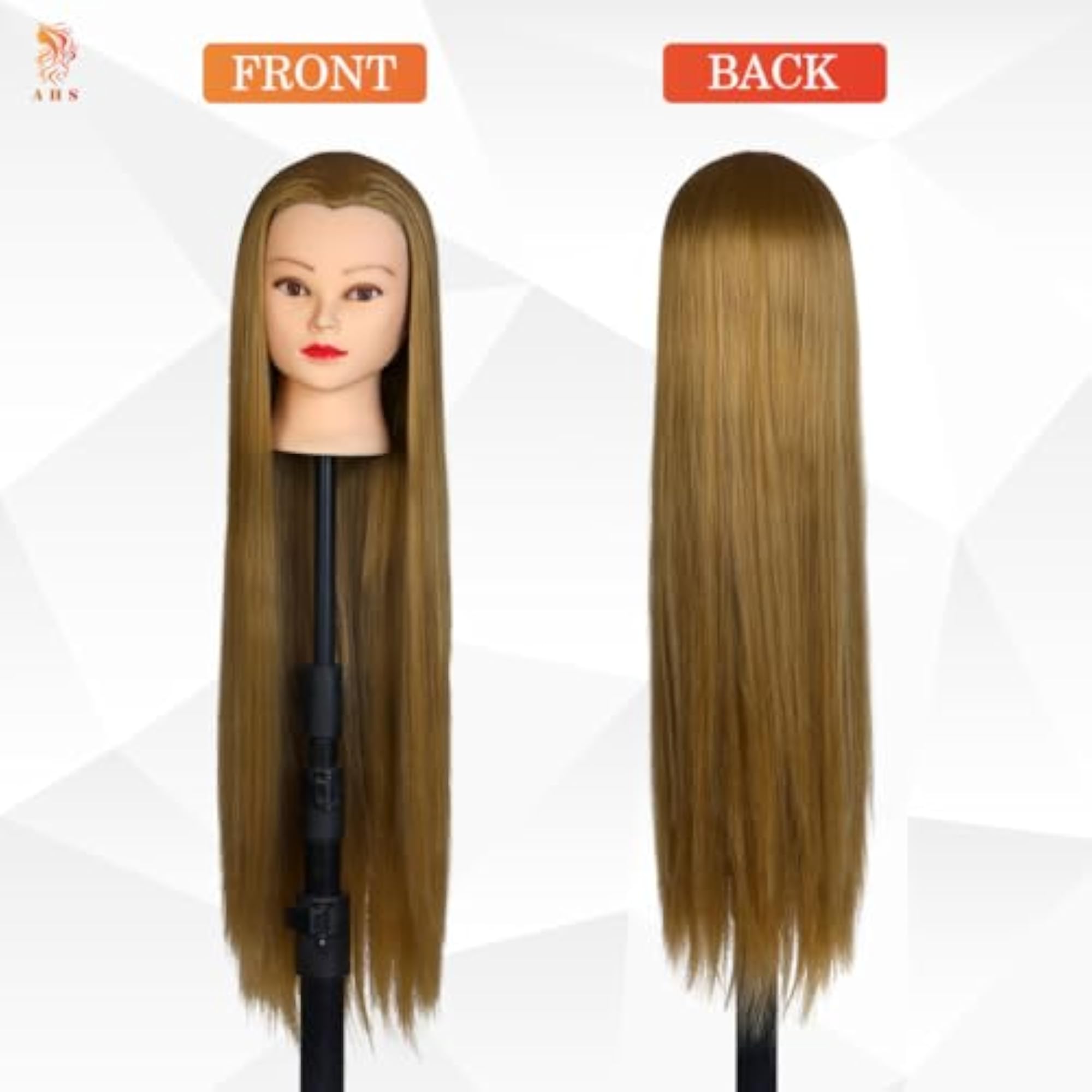 Hair Cutting Practice Dummy Head, Cosmetology Training Mannequin