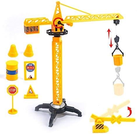 Exercise N Play Mini Construction Vehicle Play Set with a Kid Play Car Map (28” x 31”), Engineering Vehicle Toy Play Cars for Kids, Boys or Girls