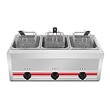 SBJ 10L/20L/30L Gas Fritteuse Edelstahl-Gasfritteuse Kommerzielle Desktop-Gasfritteuse LPG-Fritteuse Outdoor-Herd Brathähnchen Pommes Frites Home Kitchen Restaurant