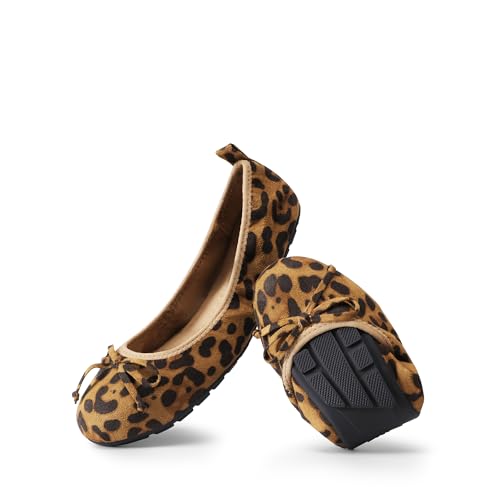 DREAM PAIRS Ballerine Pieghevoli da Donna Eleganti Slip-On Scarpe Leggere e Comode con Fiocco,Size 36.5,Leopardo,SDFA2409W DREAM PAIRS Ballerine Pieghevoli da Donna Eleganti Slip-On Scarpe Leggere e Comode con Fiocco,Size 36.5,Leopardo,SDFA2409W