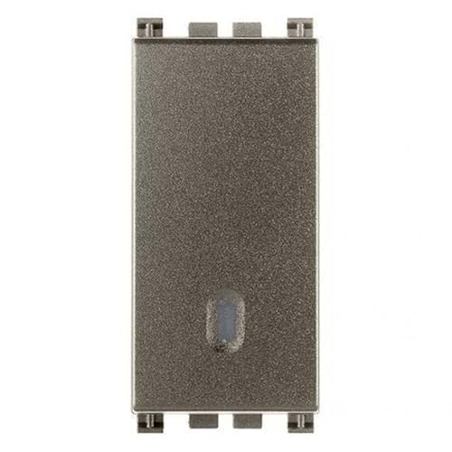 Vimar Arke' Metal Invertitore 1P 16Ax Illuminabile 1 Modulo Colore Alluminio 19013.M