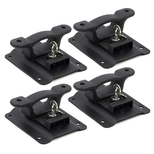 Boxlink Truck Bed Tie Downs Anchor Cleats & Plates Compatible with 2015-2025 F150 F250 F350 Raptor Replace #FL3Z99000A64B FL3Z-9928408-AB, Pack of 4
