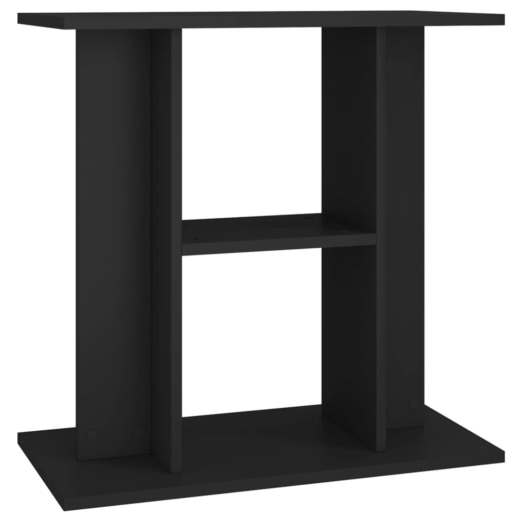 Toshilian Meuble pour Aquarium, Support pour Aquarium Meuble pour Aquariophilie Support pour aquarium noir 60x30x60 cm bois d'ingénierie