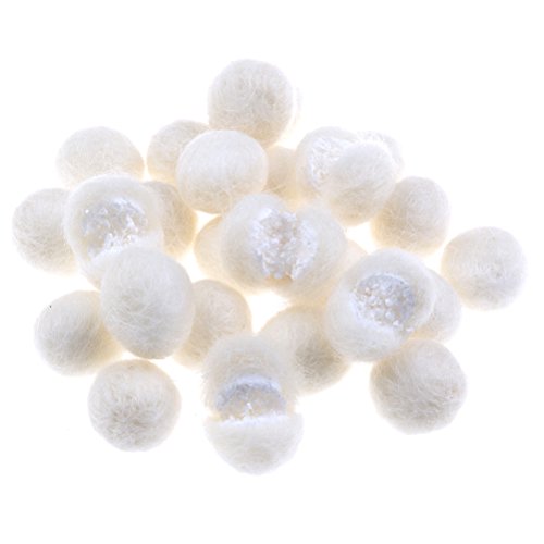 Jiaufmi 50 Pcs Wool Felt Balls 20Mm Wool Beads Fluffy Pom Poms Ball Decoration For Diy Craft Christmas Decor Making, Beige #TOP5