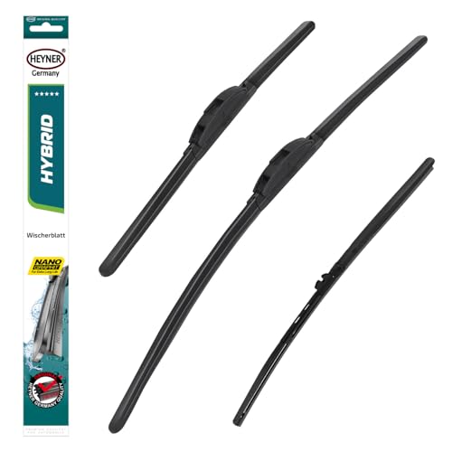 HEYNER® Scheibenwischer mit Heckwischer komp. mit SEAT TARRACO (09.2018-01.2021) HYBRID Flachbalkenwischer