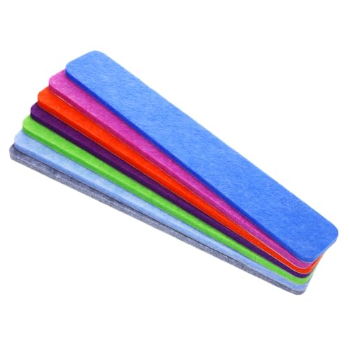 Healifty 7pcs Self Adhesive Felt Bulletin Board Strips for Office and Classroom Easy to Install Wall Decoration for Notes Photos and Schedules