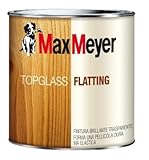 flatting legno cos'è  Topglass Flatting Incolore Lucido Trasparente Finitura Brillante Trasparente 0,750 litri MaxMayer