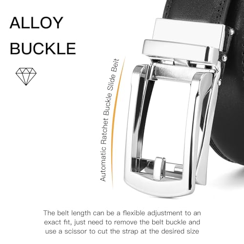 SENDEFN 35MM Ratchet Belt Buckle Only for 1 3/8" Slide Belt Strap Stylish Durable Belt Buckle4