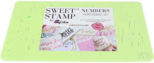 Sweet Stamp by AmyCakes Plastic Curly Numbers and Symbols for Embossing Cakes