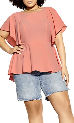 Chemise Femme City Chic Top à Taille Ambiance Romantique