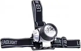 Lanterna de Cabeça com 7 LEDs e Suporte Ajustável a Pilhas para Pesca, Ciclismo, Acampamento, Caminhada