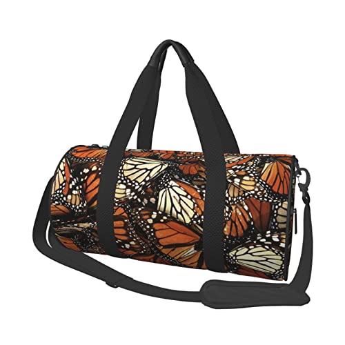 Sac de voyage imprimé papillons idéal pour vos week-ends de camping et séances de sport