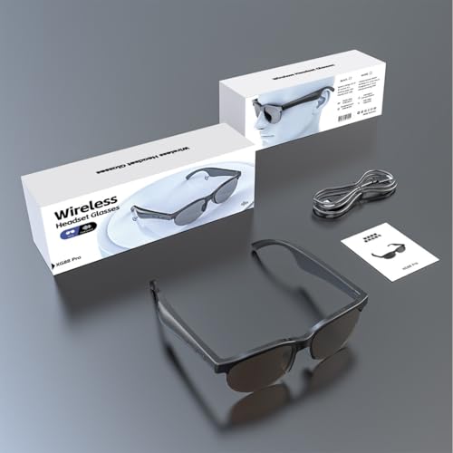 UHIWALKER AI Glasses w/150+ Real-Time Translation Voice Assistant & HandsFree Call HD Audio Glasses for Travel Business Unisex Lightweight Design (Men & Women) by UHIWALKER - Used condition - Image 2