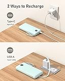 VEEKTOMX Power Bank with Built-in Cables, 20000mAh USB C Portable Charger with 5 Outputs & 2 Inputs and LED Display, External Battery Bank for iPhone 17/16/15/iPad/Samsung S22/21/20 and More, Blue - Image 7