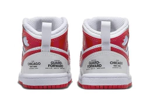 Jordan Toddler's 1 Mid SS White/University Red (DR6497 116) - 24