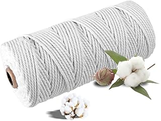Baker's Twine, Cotton Bakers Twine Garden Twine String for Craft, Gift Wrapping, Decoration, Cooking, Butchers and Roasting 2mm 100M Beige