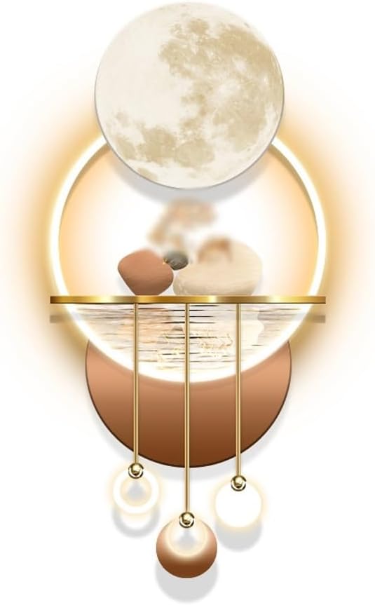 HIONJIN Entryway Decorative Painting Led Light Mural Corridor Aisle End Decorative Painting(70 * 150CM)