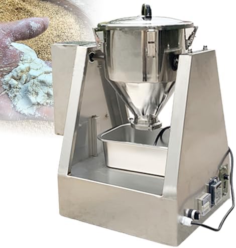 20L Commercial Stainless Steel Electric Spice Mixer, Industrial Blender for Powder & Granules, Perfect for Food Processing & Teaching Labs, High-Efficiency Mixing Machine