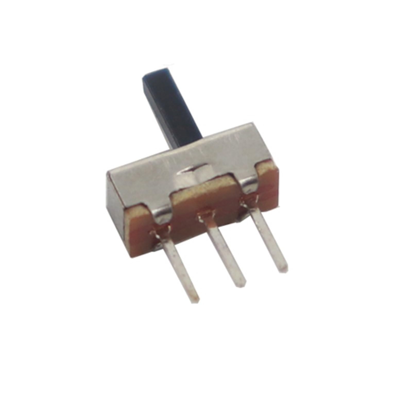 Interruptor Deslizante Vertical de micropines， Mini Interruptor Deslizante SS12D00 de Encendido y Apagado, 3 Pines, 1P2T, 2 Posiciones, con Mango de 3-6 mm (Paquete múltiple)(6mm,100PCS)