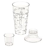 American Metalcraft 24 oz 3-Piece Acrylic Cocktail Shaker