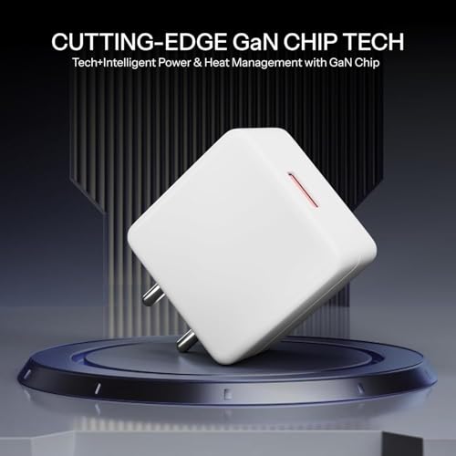 Image of 80w SuperVOOC Fast Charger with Type-C Cable | OnePlus Charger 100W Original Fast Charging Adapter Compatible with OnePlus,Realme,Xiaomi,Poco,iQOO | Supports Warp Dash VOOC QC 3.0