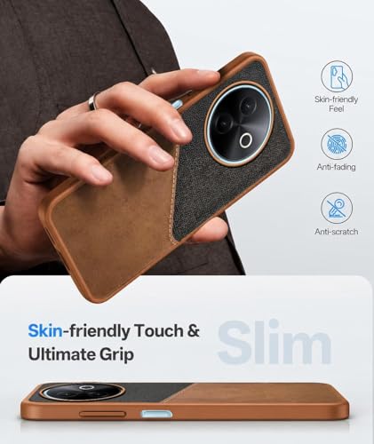 Image of Jkobi Back Case Cover for Vivo Y39 (Dual PU Leather Stitch | Professional Minimalist | Soft and Flexible)