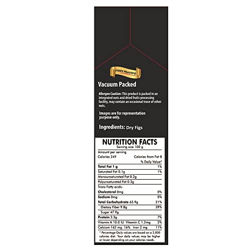 Image of Nuts About You DRY FIGS, 250 g | 100% Natural | Premium | Anjeer