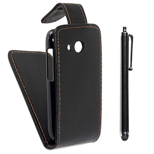 ebestStar - Coque Compatible avec HTC Desire C, A320 Etui Housse PU Cuir à Rabat, Protection Anti Choc Rabat Flip + Stylet, Noir