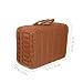 Tomaibaby Geflochtener Nachahmung Rattan Koffer Mit Schloss Und Auskleidung Kompakter Handgewebter Koffer Für Aufbewahrung Picknick Und Garten 12X8X4 Zoll