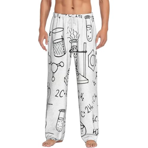 Pantalon de pyjama homme chimie en polaire douce avec poches