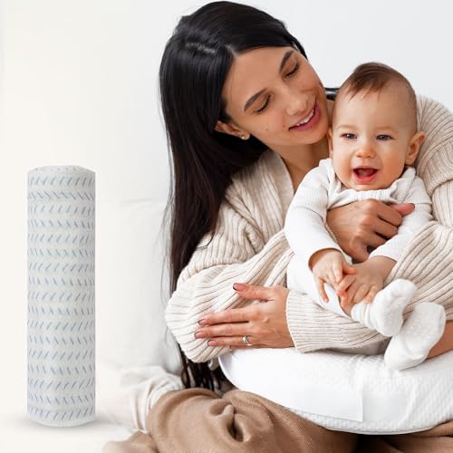 Image of Muslin Baby Swaddle - Breathable Receiving Blankets for Newborn Baby, 70% Viscose derived from Bamboo, 30% Spandex, Imported