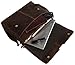 18 inch Vintage Leather Full Flap Messenger Handmade Bag Laptop Bag Satchel Bag Padded Messenger Bag Brown (messenger brown) (brown)