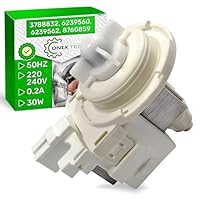 Ablaufpumpe für Waschmaschine 30W 220/240V 50HZ 0,2A mit dem Originalcode 3788832 6239560 6239562 8760859 für Miele - Garantie 5 Jahre - ONIX TECH