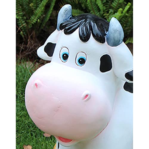 Outdoor Statue Garden Sculpture Garden Statue Outdoor Cartoon Cow Ornament Statue Calf Figure Resin For Lawn Patio Ornament (Size : 49 * 29 * 45Cm) Gift #TOP4