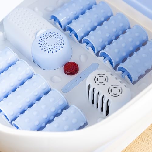 Innovagoods Idromassaggiatore Plantare Pieghevole - Spa Elettrica, Riscaldamento 50ºC, Generatore Di Bolle, Aromaterapia, 10 Rulli Riflessologia, Tpe Multicolore - 6