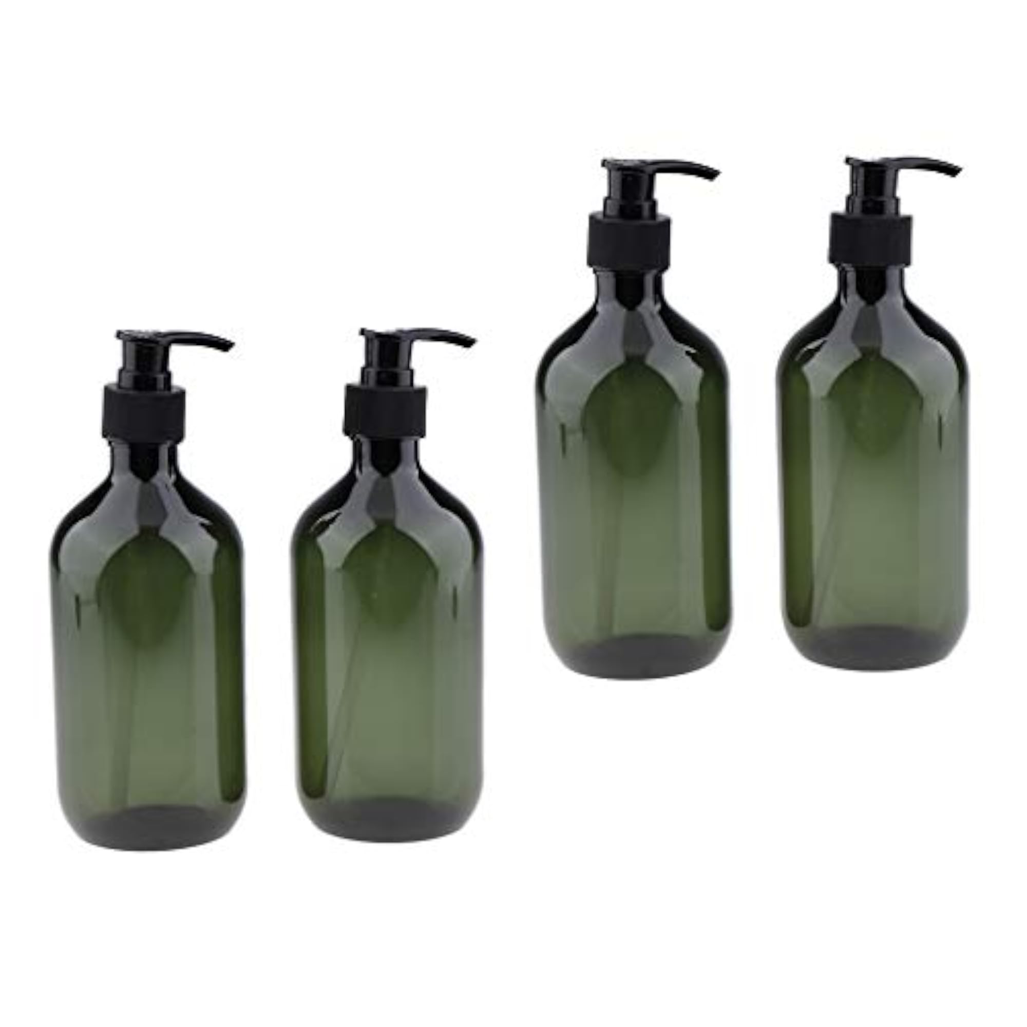4Pcs Empty PET Shampoo Conditioner Pump Bottles