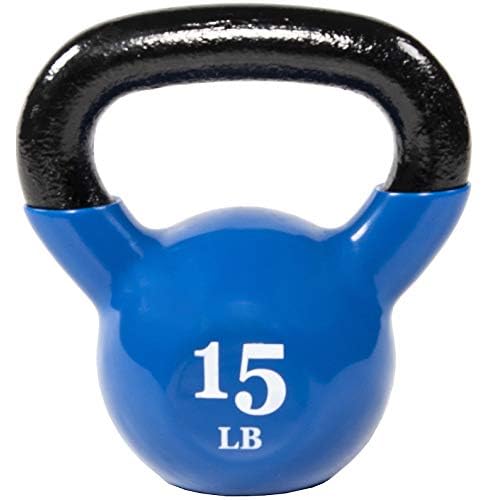 All-Purpose Color Vinyl Coated Kettlebell, 5-50 Pounds