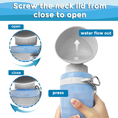 Vannon Dog Water Bottle, Portable Dog Water Bottle Dispenser for Outdoor Walking, Hiking, Travel, Leak Proof & BPA Free… - Image 3